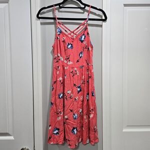 SO Heritage Floral Pink Midi Dress